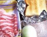 こってり豚バラ肉のクラブハウスサンド作り方1写真