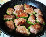 煮込み肉詰めピーマン作り方6写真