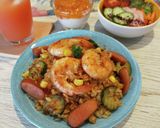 フライパンde簡単!えびのカレーピラフ作り方6写真