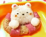キャラ弁 すみっこぐらし しろくま作り方8写真