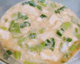レンチンで！チンゲン菜と豆腐の卵とじ作り方2写真