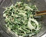 簡単に水菜を大量消費！水菜と玉ねぎサラダ作り方2写真