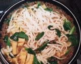 簡単☆挽き肉と小松菜の和風カレーうどん作り方4写真
