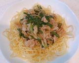 蒸し麺と余ったニラバラで、餡掛け焼きそば作り方5写真