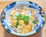 スープセロリ(芹菜)入り豚玉丼作り方8写真