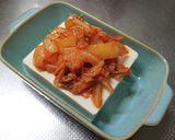 簡単おつまみに♪ キムチーズ豆腐作り方1写真