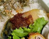 鯖カレーと、豚肉と梅肉と紫蘇巻きカツ弁当作り方1写真