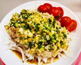 メスティン 蒸し鶏 鶏モモ肉 キャンプ飯作り方5写真