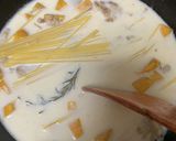 ワンパンで！簡単かぼちゃポークパスタ作り方5写真