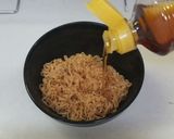 チキンラーメンつけ麺【手間なしランチ】作り方4写真