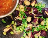 油1gで超ヘルシー！枝豆ナス味噌炒め作り方4写真