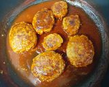 にんじん玉ねぎの煮込ハンバーグ作り方15写真