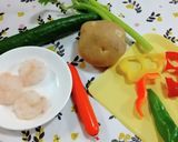 コロコロ野菜のポテサラ♡具はお好みで♪作り方1写真