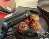 ポルペッティの赤ワイン煮込み（肉団子）作り方3写真