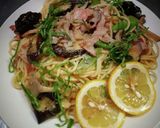 揚げ茄子とベーコンのパスタ@≧↺≦@wノ作り方5写真