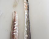 マゴチの尾の方の身でお刺身…(笑)作り方5写真