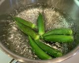 オクラ・きゅうり・塩昆布めんつゆ漬け♪作り方3写真