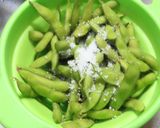 標準的なガーリック枝豆＋お奨めの花椒風味作り方2写真