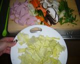 簡単焼きうどんオイマヨ味作り方1写真