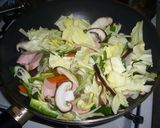 簡単焼きうどんオイマヨ味作り方3写真
