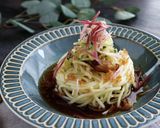 九州こーめんで作る冷やし中華風の薬味麺作り方4写真