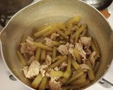 ふきと豚肉の胡麻味噌煮作り方5写真