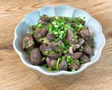 あっさり＊茹でレバーの旨塩薬味和え作り方5写真
