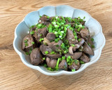 あっさり＊茹でレバーの旨塩薬味和え作り方5写真