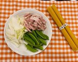 スナップエンドウのペペロンチーノ風作り方1写真