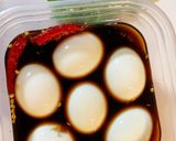 夏にサッパリ！大葉煮卵！作り方3写真