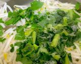 もやし 小松菜 油揚げの味噌汁^^作り方5写真