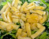 もやし 小松菜 油揚げの味噌汁^^作り方6写真