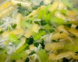もやし 小松菜 油揚げの味噌汁^^作り方7写真