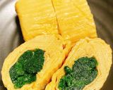 ほうれん草のだし巻き明太餡かけ作り方6写真