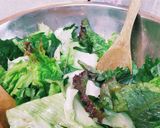 焼肉のたれドレッシング大葉とレタスサラダ作り方1写真