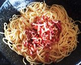 生クリームを使わない！本場のカルボナーラ作り方13写真