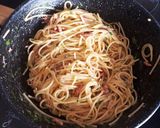 生クリームを使わない！本場のカルボナーラ作り方15写真