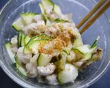簡単！焼き鳥のズッキーニ和え　ゴマ風味作り方4写真