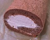 きび砂糖米粉チョコレートロールケーキ作り方14写真