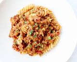 タコス用ミートで【タコミートパスタ】作り方7写真