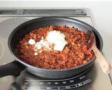 タコス用ミートで【タコミートパスタ】作り方4写真