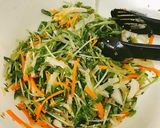 豆苗の彩りサラダ作り方4写真