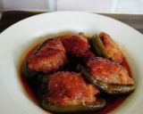 煮込み肉詰めピーマン作り方10写真