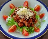 減塩 低たんぱく タコライス 簡単作り方3写真