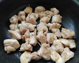 鶏肉のらっきょう酢炒め煮作り方2写真