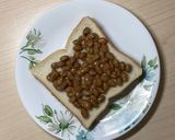 朝食に！納豆トースト作り方3写真