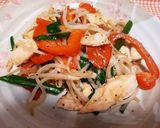 簡単♪︎鶏ささみのレンジ中華炒め♡♡♡作り方5写真