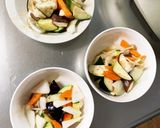 肉無豆腐茄子椎茸オーロラ味噌味八宝菜風作り方9写真