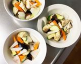 肉無豆腐茄子椎茸オーロラ味噌味八宝菜風作り方11写真