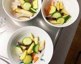 根菜茄子肉無スタミナ旨味炒味温野菜サラダ作り方8写真